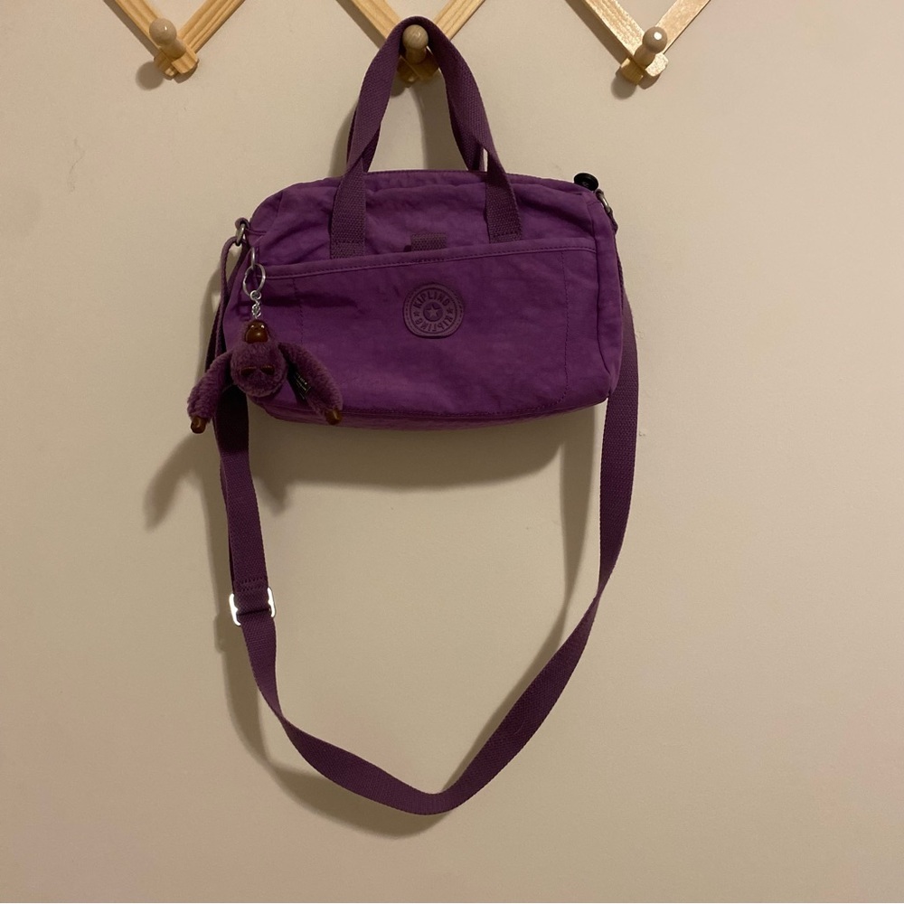 Kipling Purple Crossbody Bag w/ Keychain